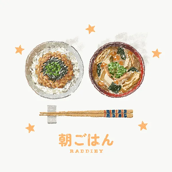 朝ごはんのイラスト