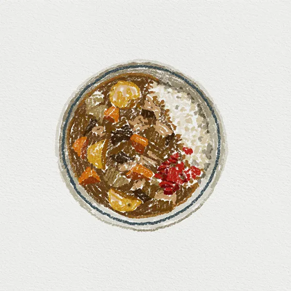 カレーライスのイラスト