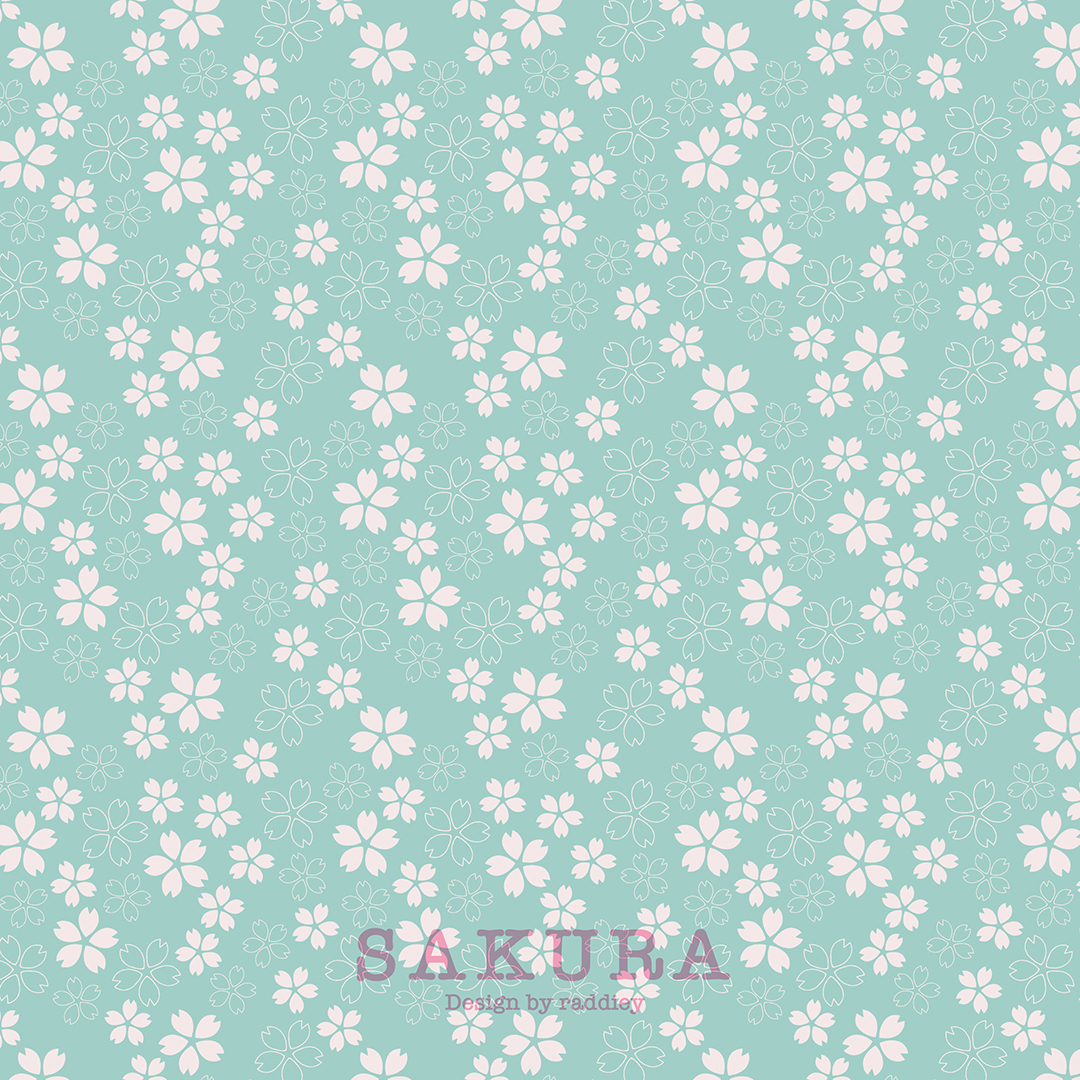 SAKURA 桜の小花柄デザイン 〜raddieyのポートフォリオ〜