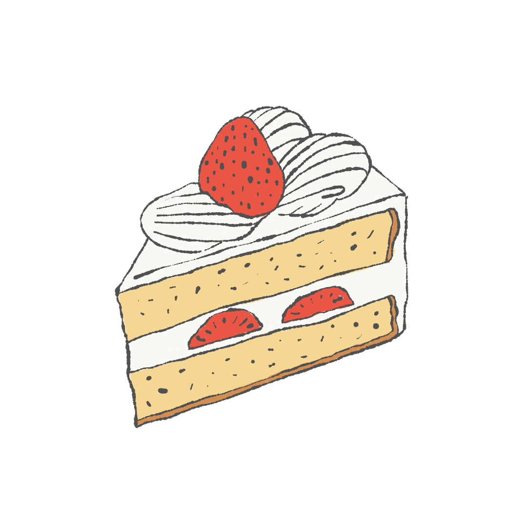 苺のショートケーキのイラスト Raddiey Free イラストレーターraddieyのフリー素材