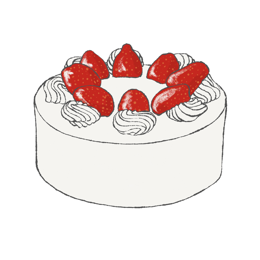 苺のショートケーキ ホール のイラスト Raddiey Free イラストレーターraddieyのフリー素材