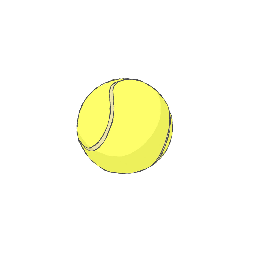 テニスボールのイラスト Raddiey Free イラストレーターraddieyのフリー素材