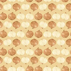 コロコロ玉ねぎのテキスタイル