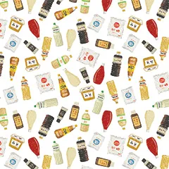 マイフェイバリット調味料のテキスタイル