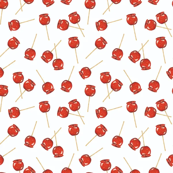 りんご飴 mini柄のテキスタイル