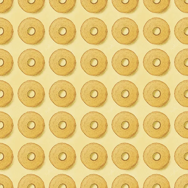 バームクーヘン柄のテキスタイル