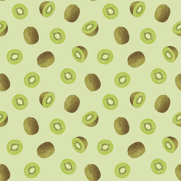 キウイ柄のテキスタイル