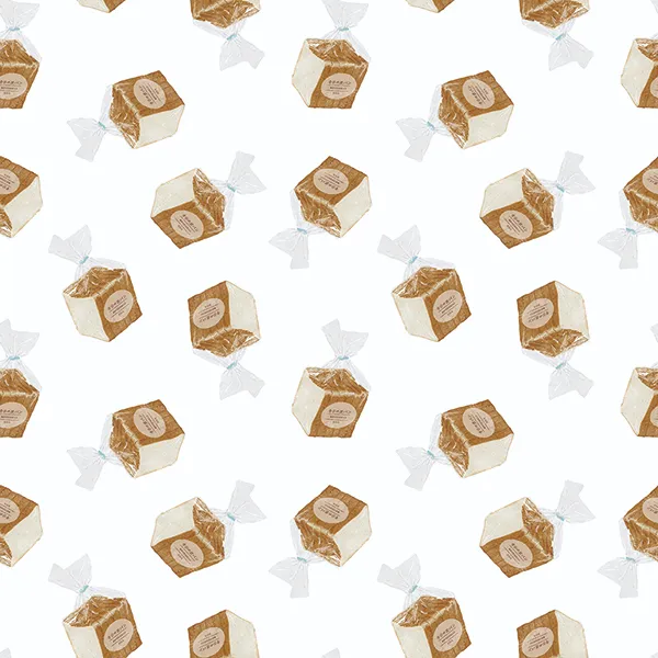 パン柄のテキスタイル